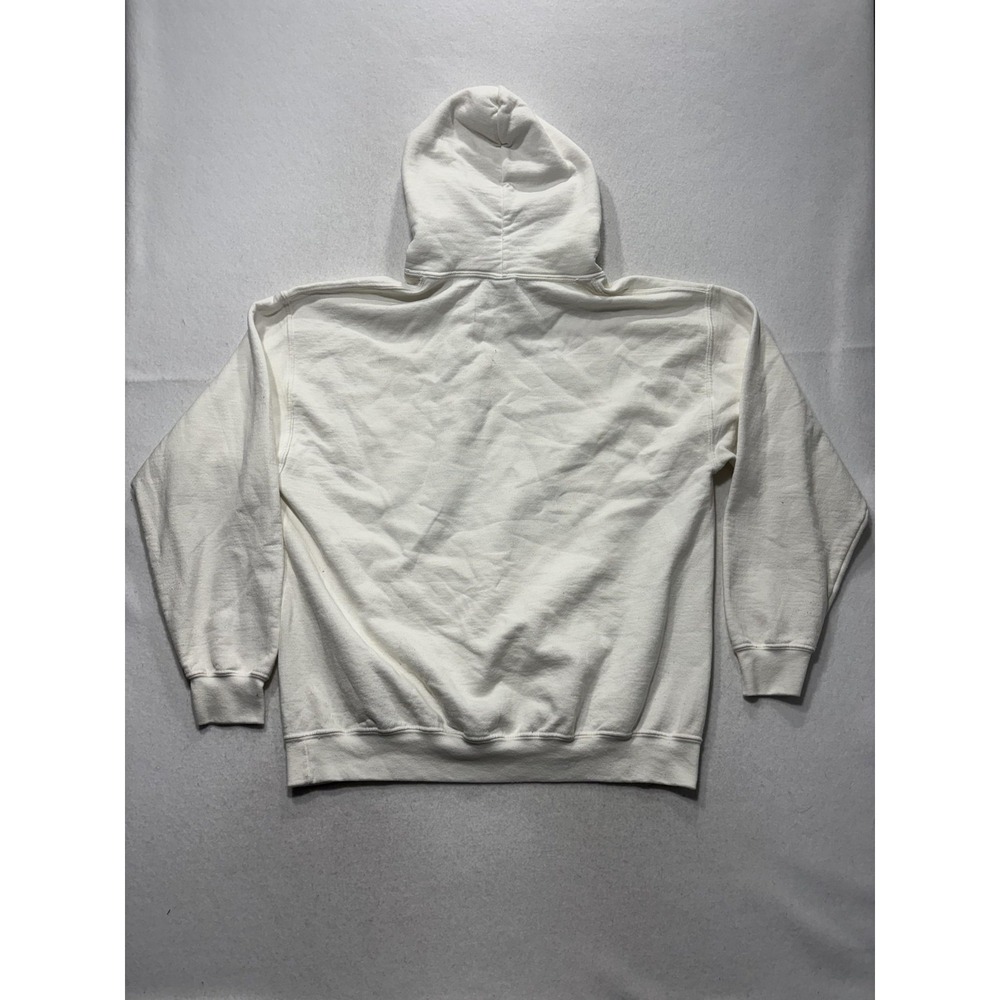 Gildan Hoodie Mens Large White El Dak Cowboy Graphic Fleece Pullover Football - Picture 10 of 11